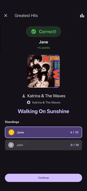 Score points and track standings